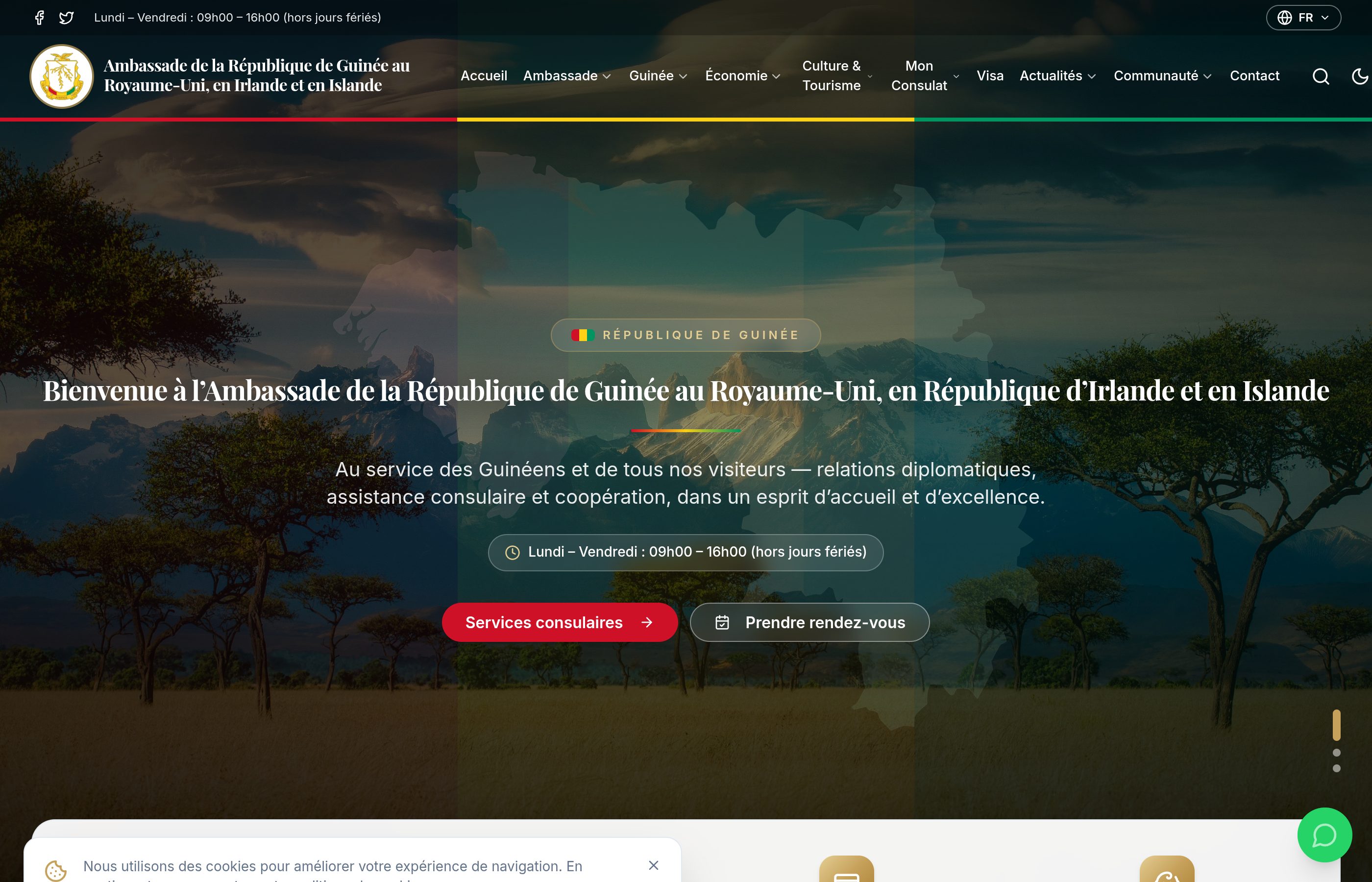 Ambassade de la République de Guinée — Royaume-Uni, Irlande & Islande